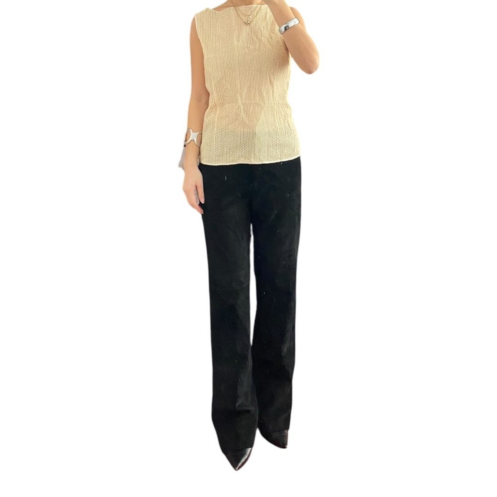 NWT Sportmax Open Knit Sleeveless Top Size US 8